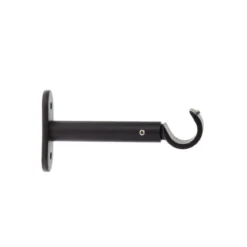 SUPPORT SIMPLE OUVERT D.20CM 90MM NOIR MAT X2PIECES