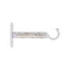 SUPPORT SIMPLE OUVERT D.20 90MM X2 PIECES BLANC OR