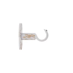 SUPPORT SIMPLE OUVERT D.20 50MM X2 PIECES BLANC OR