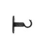 SUPPORT SIMPLE OUVERT D.20 50MM X2 PIECES NOIR ARGENT