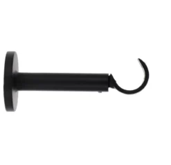 SUPPORT SIMPLE OUVERT EXT D.28 115MM NOIR MAT