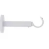 SUPPORT SIMPLE OUVERT EXT D.28 115MM BLANC MAT