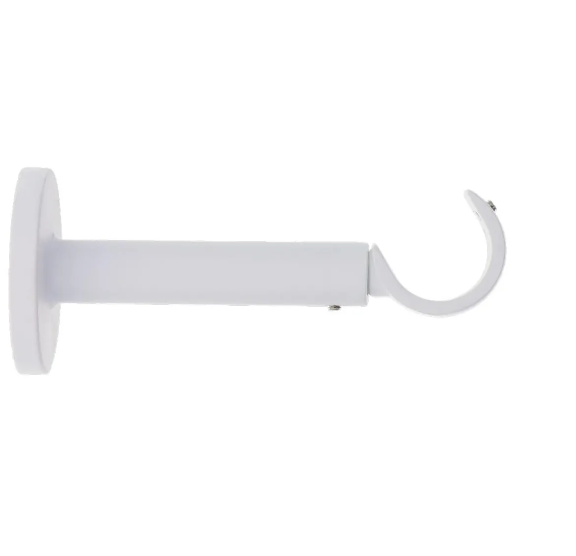 SUPPORT SIMPLE OUVERT EXT D.28 115MM BLANC MAT