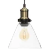SUSPENSION ALAK VERRE CONIQUE H.22CM