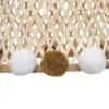 SUSPENSION BAMBOU POMPONS