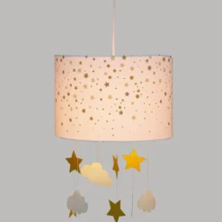 SUSPENSION BLANC ET OCRE
