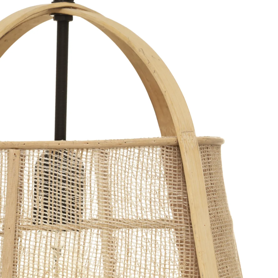 SUSPENSION BOIS CARMEN NATUREL D.32CM