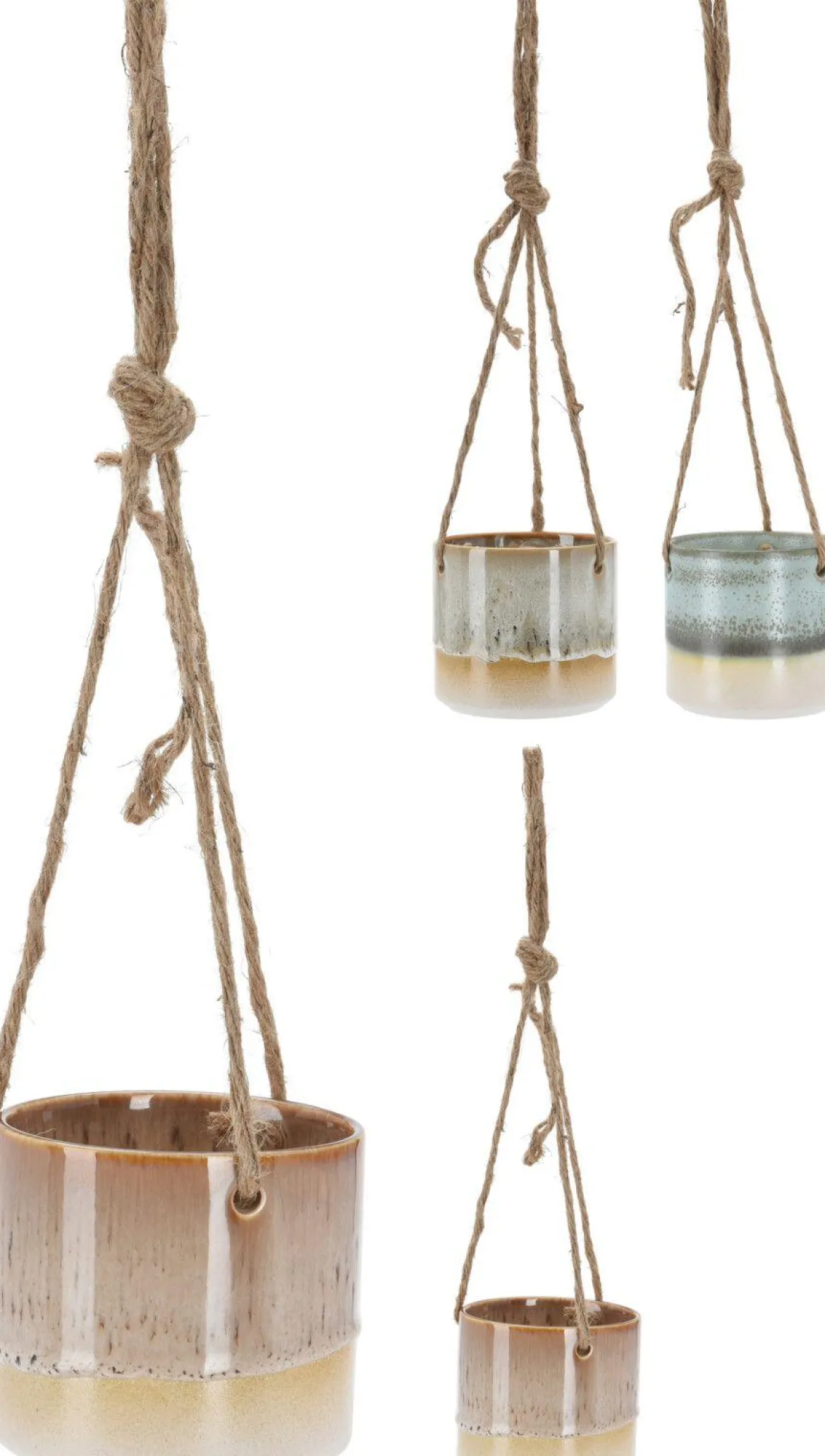SUSPENSION CACHE POT PORCELAINE