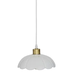 SUSPENSION CERAMIQUE BRUNA BLANC D.23CM