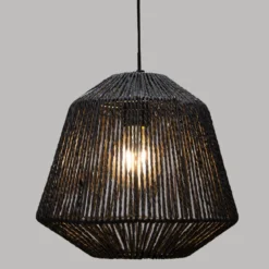 SUSPENSION CORDE ETHNIQUE NOIR JILY