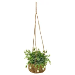 SUSPENSION DE ROSES ARTIFICIELLES MUSA H.42CM
