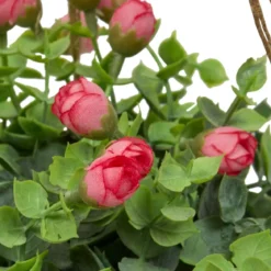 SUSPENSION DE ROSES ARTIFICIELLES MUSA H.42CM