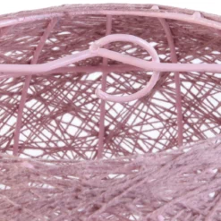 SUSPENSION INTERIEUR ROSE POUDRE 30CM
