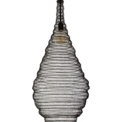 SUSPENSION MAILLE FER NOIR ALI H.82CM