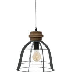 SUSPENSION METAL BERRY GRIS D.25CM