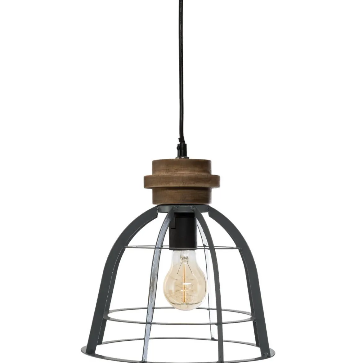 SUSPENSION METAL BERRY GRIS D.25CM