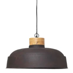 SUSPENSION METAL BOIS PRAO GRIS D.57CM