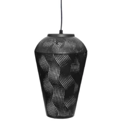 SUSPENSION METAL CONE NOIR CALIO H.32CM