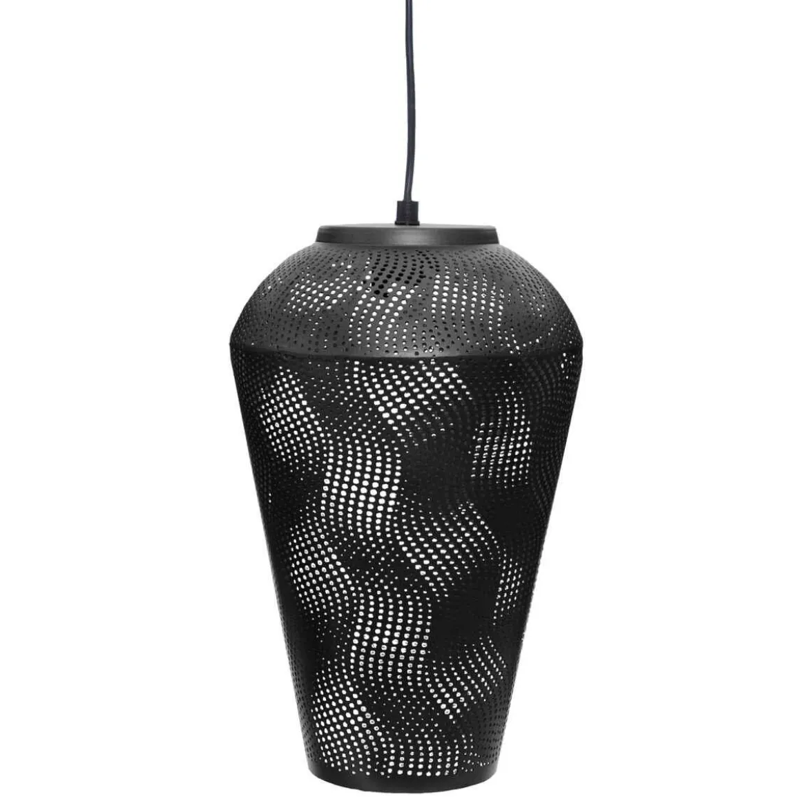 SUSPENSION METAL CONE NOIR CALIO H.32CM