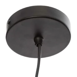 SUSPENSION METAL CONE NOIR CALIO H.32CM