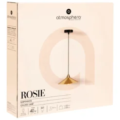 SUSPENSION METAL DORE ROSIE D.38CM