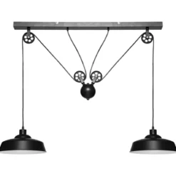 SUSPENSION METAL EZIO NOIR D.60CM