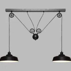 SUSPENSION METAL EZIO NOIR D.60CM