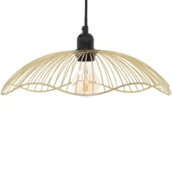 SUSPENSION METAL FILAIRE GALT DORE D.34CM