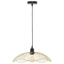 SUSPENSION METAL FILAIRE GALT DORE D.34CM