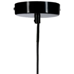 SUSPENSION METAL FILAIRE NOIR D.26X29CM