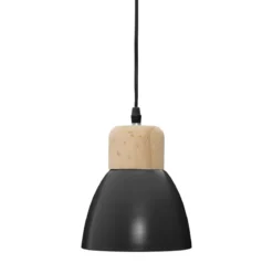 SUSPENSION METAL NOIR DESY H.19CM