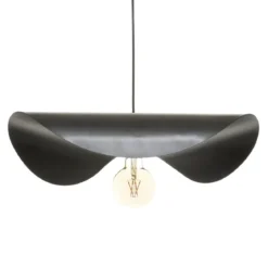 SUSPENSION METAL PILAR NOIR L.52CM