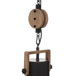 SUSPENSION METAL SILAS NOIR D.23CM