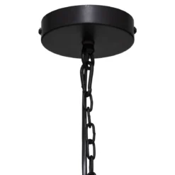 SUSPENSION METAL SILAS NOIR D.23CM