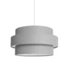 SUSPENSION ORNELLA GRISE 14.6X26CM