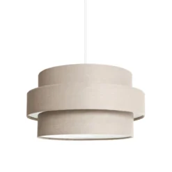 SUSPENSION ORNELLA TAUPE 14.6X26CM