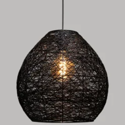 SUSPENSION PAPIER NOIR MONA D.34CM