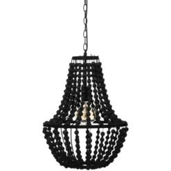 SUSPENSION PERLES GOYA NOIR D.38.5CM