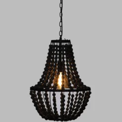 SUSPENSION PERLES GOYA NOIR D.38.5CM