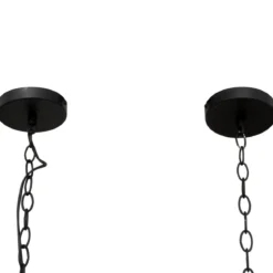 SUSPENSION RAFIA AARON NOIR L.93CM