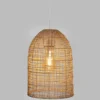 SUSPENSION ROTIN KARLA NATUREL D.24CM