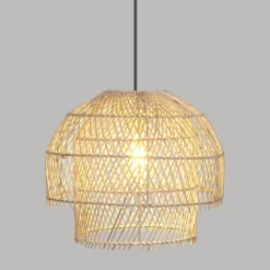 SUSPENSION ROTIN KERY NATUREL D.38CM