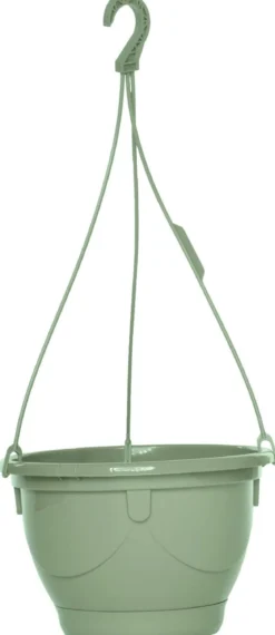 SUSPENSION SOUCOUPE ET CROCHET VERT ARGILE 6L