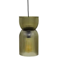 SUSPENSION VERRE ANCEL VERT D.14CM