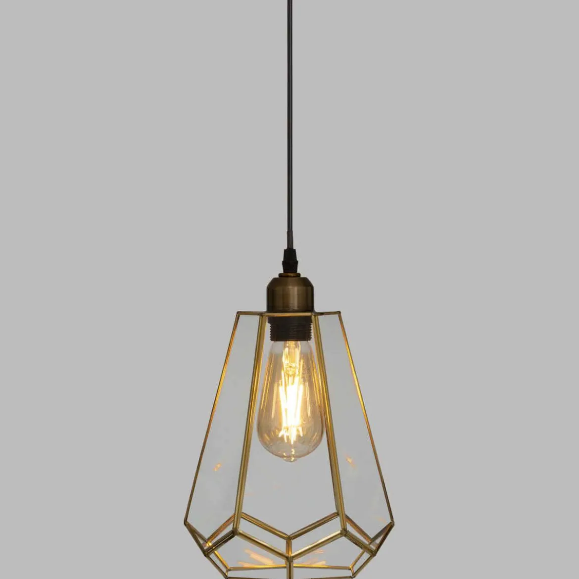 SUSPENSION VERRE ULI DORE D.20CM