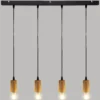 SUSPENSION X4 BOIS AYS NATUREL L.80CM