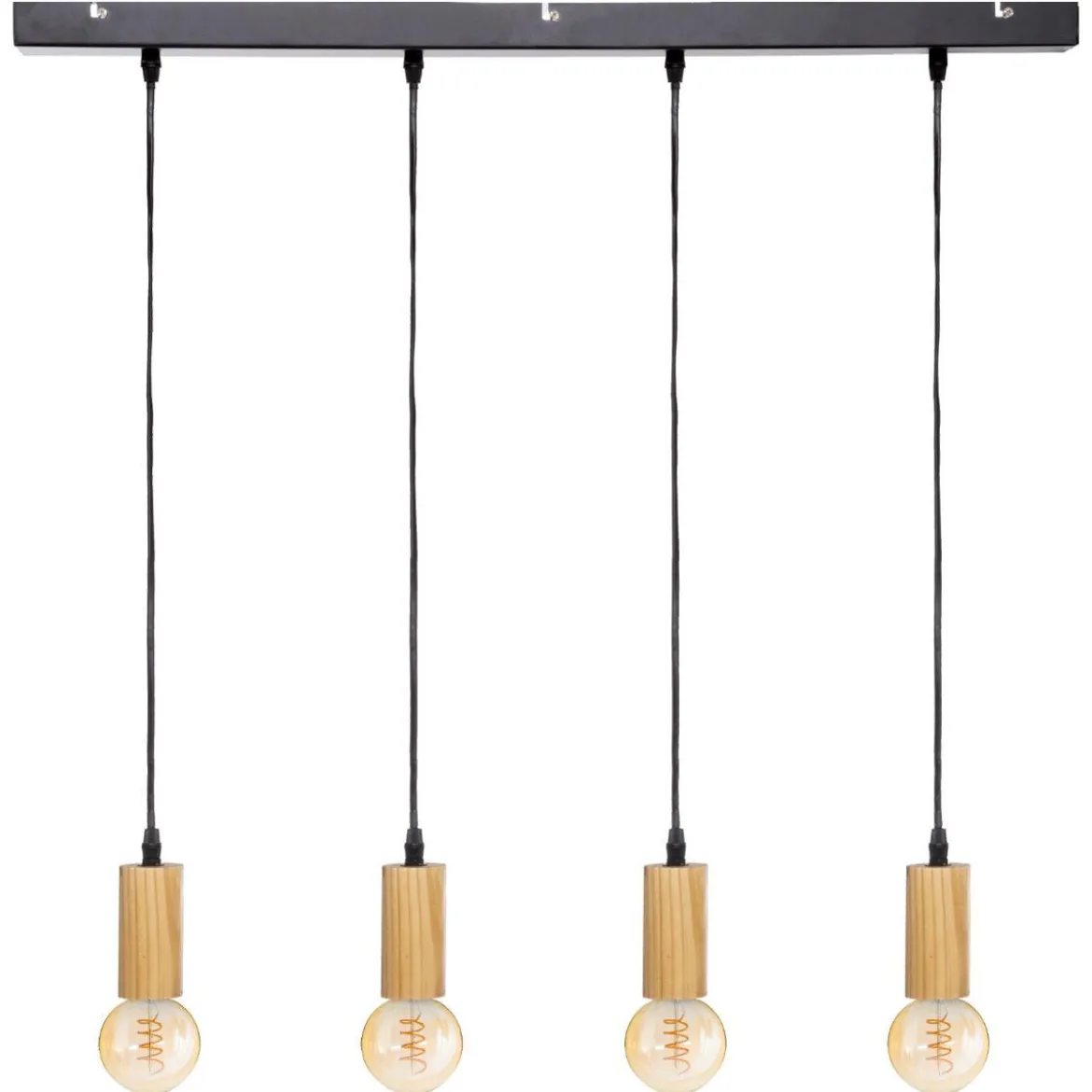 SUSPENSION X4 BOIS AYS NATUREL L.80CM