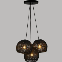 SUSPENSION X3 CORDE TROPIQUES AUSTRALES NOIR D.24.5CM