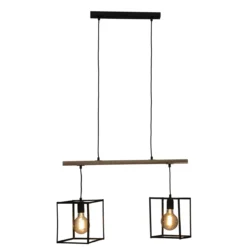 SUSPENSION X2 METAL EDENA NOIR L.70CM