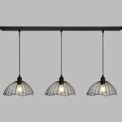 SUSPENSION X3 METAL FIL GALT NOIR D.24CM
